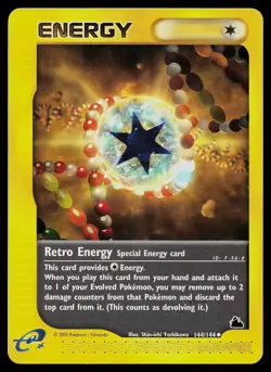 Pokemon Card - Retro Energy Skyridge 144/144 Uncommon - Image 1