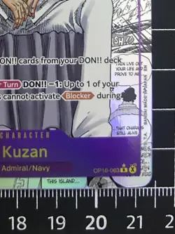 Kuzan Aokiji English Manga OP16-063 One Piece Card Game - The Time Of Battle - Image 3