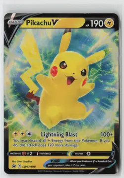 Pikachu V - Holo Promo SWSH: Sword & Shield Promo Cards SWSH198 NM - Image 1
