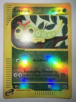 Pokemon Card - Caterpie Expedition 96/165 Common Reverse Holo - Image 1