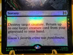Lethal Protection rare foil magic the gathering spider-man trading card singles - Image 3
