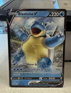 Blastoise V SWSH101 SWSH: Sword & Shield Promo Cards Holo Mint - Image 1
