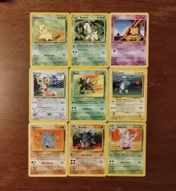 Lot of 9 Vintage Pokemon Cards Pinsir Rhydon See Pictures TCG Collection - Image 1