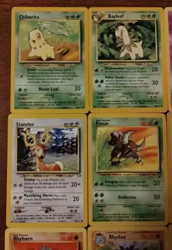 Lot of 9 Vintage Pokemon Cards Pinsir Rhydon See Pictures TCG Collection - Image 3