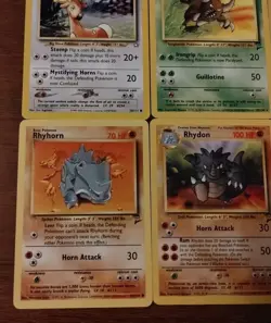 Lot of 9 Vintage Pokemon Cards Pinsir Rhydon See Pictures TCG Collection - Image 5