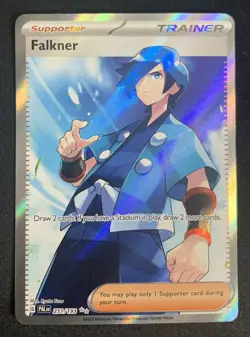Falkner 251/193 Paldea Evolved Ultra Rare Full Art Trainer Pokemon TCG Card NM - Image 1