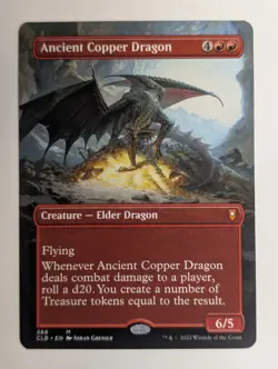 MTG - Ancient Copper Dragon - CLB - M - Borderless - 368 - Image 1