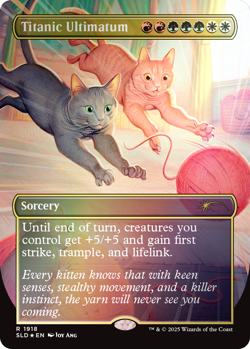 PRESALE MTG Secret Lair : Cats Are Better Than Dogs FOIL - Image 4