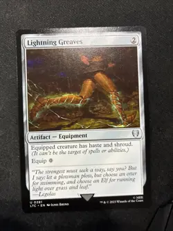 MTG - Lightning Greaves Commander: the Lord of the Rings: Tales of Middle-Earth - Image 1