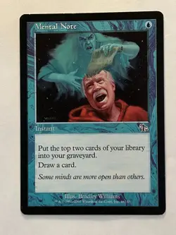 MTG Mental Note JUD 46 Nonfoil C Lightly Played - Image 1