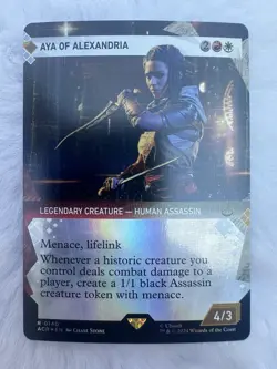 MTG Aya of Alexandria - Foil - Showcase, Universes Beyond: Assassin's Creed, Lig - Image 1
