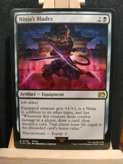 Ninja's Blades - Final Fantasy - Rare - NM (see pics) MTG - Image 1
