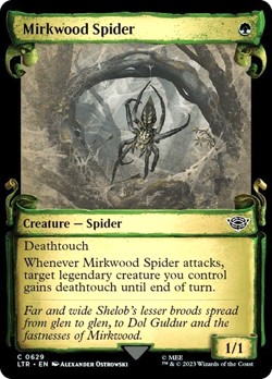 MTG - Mirkwood Spider - Silver Foil - Showcase - Lord of the Rings - Magic - Image 1