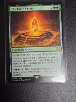 Magic The Gathering Final Fantasy, The Earth Crystal, R 0184, Near Mint Not Foil - Image 1