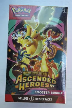 Pokemon TCG Mega Evolution Ascended Heroes Booster Bundle Box 6 Packs POKECENTER - Image 1