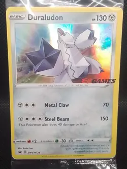 Pokemon TCG Duraludon EB Games Oceania UNCIRCULATED Stamped SWSH028 Promo Rare - Image 2