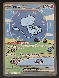 Pokemon SV Paldean Fates Mew ex Bubble 232/091 Special Illustration Rare ENGLISH - Image 1