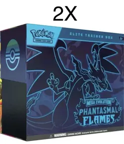 Lot of 2X Pokemon Phantasmal Flames Elite Trainer Box ETB READY TO SHIP - Image 3