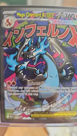 Pokemon Mega Charizard X ex 023 Mega Evolution Promo Holo *Not Sealed* - Image 3