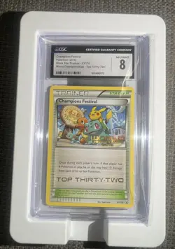 2016 Pokemon Champions Festival Top 32 Worlds Promo #XY176 CGC 8 (Highest Grade) - Image 1