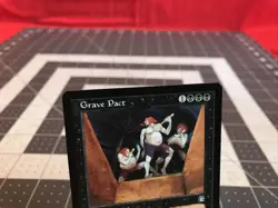 Vintage 1998 MTG Stronghold Grave Pact Near Mint - Image 5