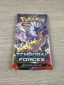 2 Packs Pokemon Scarlet & Violet Temporal Forces Booster Packs English - Image 2