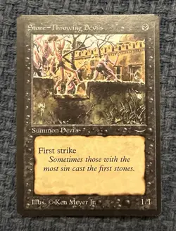 Magic The Gathering Arabian Nights Stone Throwing Devil NM/M - Image 1