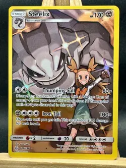 Steelix Secret Rare Holo Pokemon TCG Sun & Moon - Cosmic Eclipse 247/236 NM/LP - Image 1