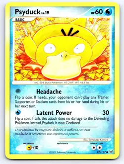Psyduck 87/127 Common Platinum Pokemon Lightly Played - Image 1