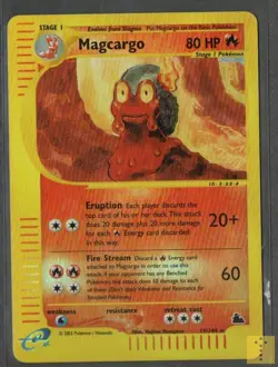 Magcargo 17/144 Reverse Rare Skyridge Pokemon Moderately Played - Image 1