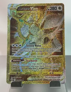 Pokemon TCG - Arceus VSTAR Gold Secret Rare/Brilliant Stars 184/172 - Image 1