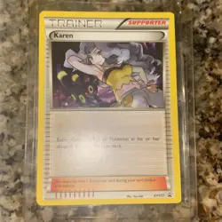 2016 Pokemon TCG Karen XY177 Black Star Promo LP + Umbreon - Image 2
