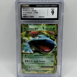 Pokemon Venusaur Ex Evolutions 2016 Ultra Rare Holo 1/108 CGC 9 - Image 1