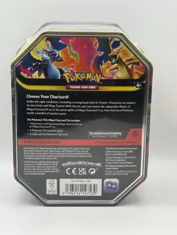 Pokemon TCG Mega Charizard X Tin Box 4 Booster Packs New Sealed - Image 2