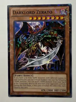 Yugioh - Darklord Zerato BP02-EN060 1st Edition Mosaic Rare NM/VLP - Image 1