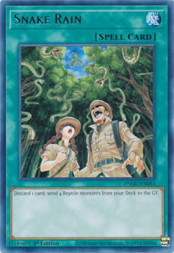 Snake Rain x3 ANGU-EN053 YuGiOh! 1st Ed Rare Playset - Image 1