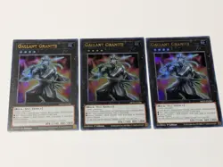 3x Gallant Granite Ultra Rare Yugioh! Mega Tins 2025 - Image 1