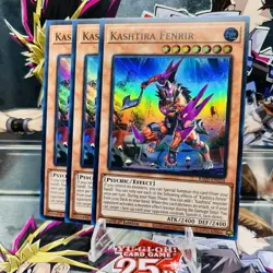 3x Yugioh Playset Kashtira Fenrir RA05-EN024 Super Rare 1st Ed Near Mint - Image 1