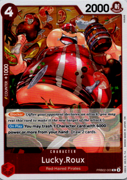 Lucky Roux PRB02-003 Foil One Piece TCG Premium Booster NM - Image 1