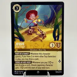 Jessie Lively Cowgirl 20/204 Super Rare Wilds Unknown Disney Lorcana Card NM - Image 1