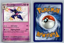 Ceruledge 162/091 Shiny Rare Paldean Fates Pokemon Card Near Mint - Image 3
