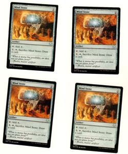 Set Of 4 Mind Stone March Of The Machines Commander Magic The Gathering Card - Image 1