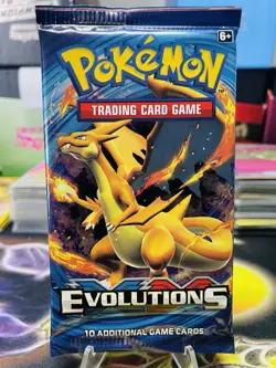 SEALED Pokemon XY Evolutions Booster Pack (Mega Charizard Y Art) NEW - Image 1