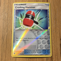 Crushing Hammer 115/149 Sun & Moon Reverse Holo Pokemon Card NM - Image 1
