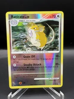 Pokemon Card Raticate Reverse Holo NM Secret Wonders Uncommon 61/132 - Image 1