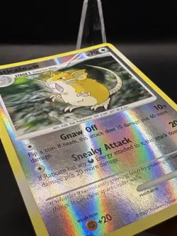 Pokemon Card Raticate Reverse Holo NM Secret Wonders Uncommon 61/132 - Image 3