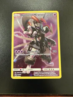 Pokemon TCG Armored Mewtwo Holo Black Star Promo SM228 (2019) - Image 1