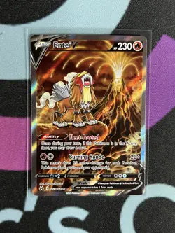 Pokemon TCG - Entei V GG36/GG70 Crown Zenith: Galarian Gallery Alternate Art NM - Image 1