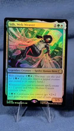 Silk, Web Weaver - Foil And Regular Marvel's Spider Man - Mtg - Image 2