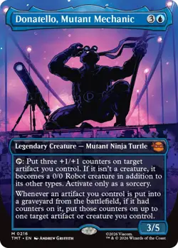 x1 Donatello, Mutant Mechanic - Borderless M MTG Teenage Mutant Ninja Turtles M/ - Image 1